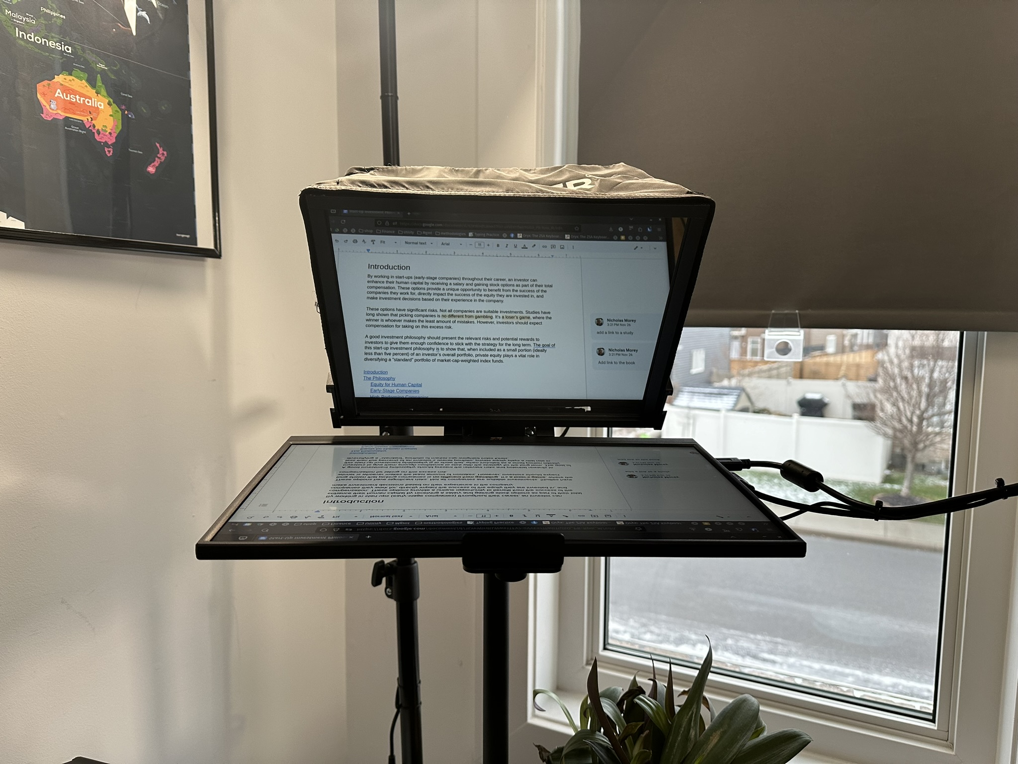 Why I Hate Mac: Linux Teleprompter Setup